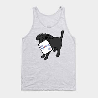 Cute Dog with Kamala Harris VP Debate Quote Tank Top